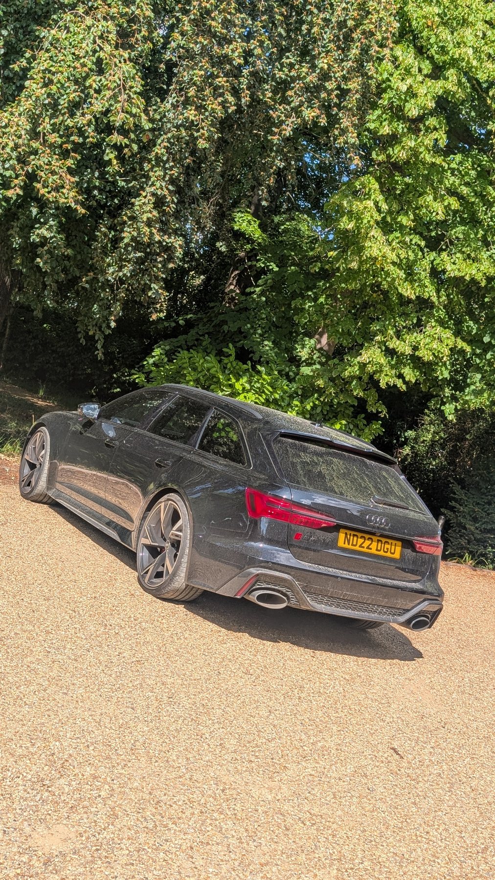 Audi RS6 before — dusty and dull
